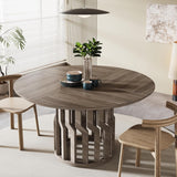 47 Inches Round Dining Table, Wooden Dining Room Table, Kitchen Table