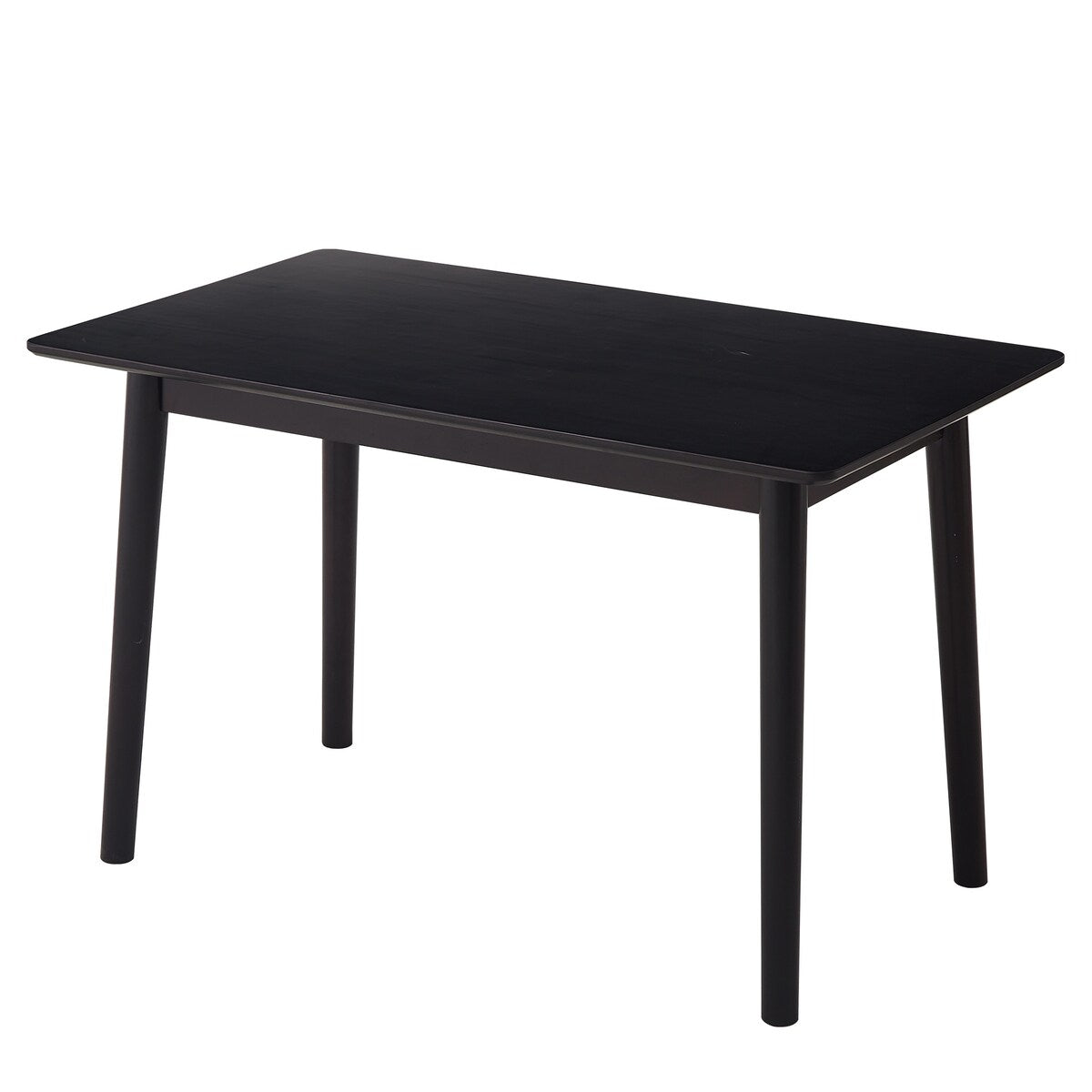 47-inch Dining Table Black Solid Wood Kitchen Table Dining Table Suitable For Small Space Kitchen Table Modern Home Furniture