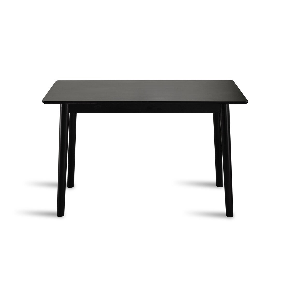 47-inch Dining Table Black Solid Wood Kitchen Table Dining Table Suitable For Small Space Kitchen Table Modern Home Furniture