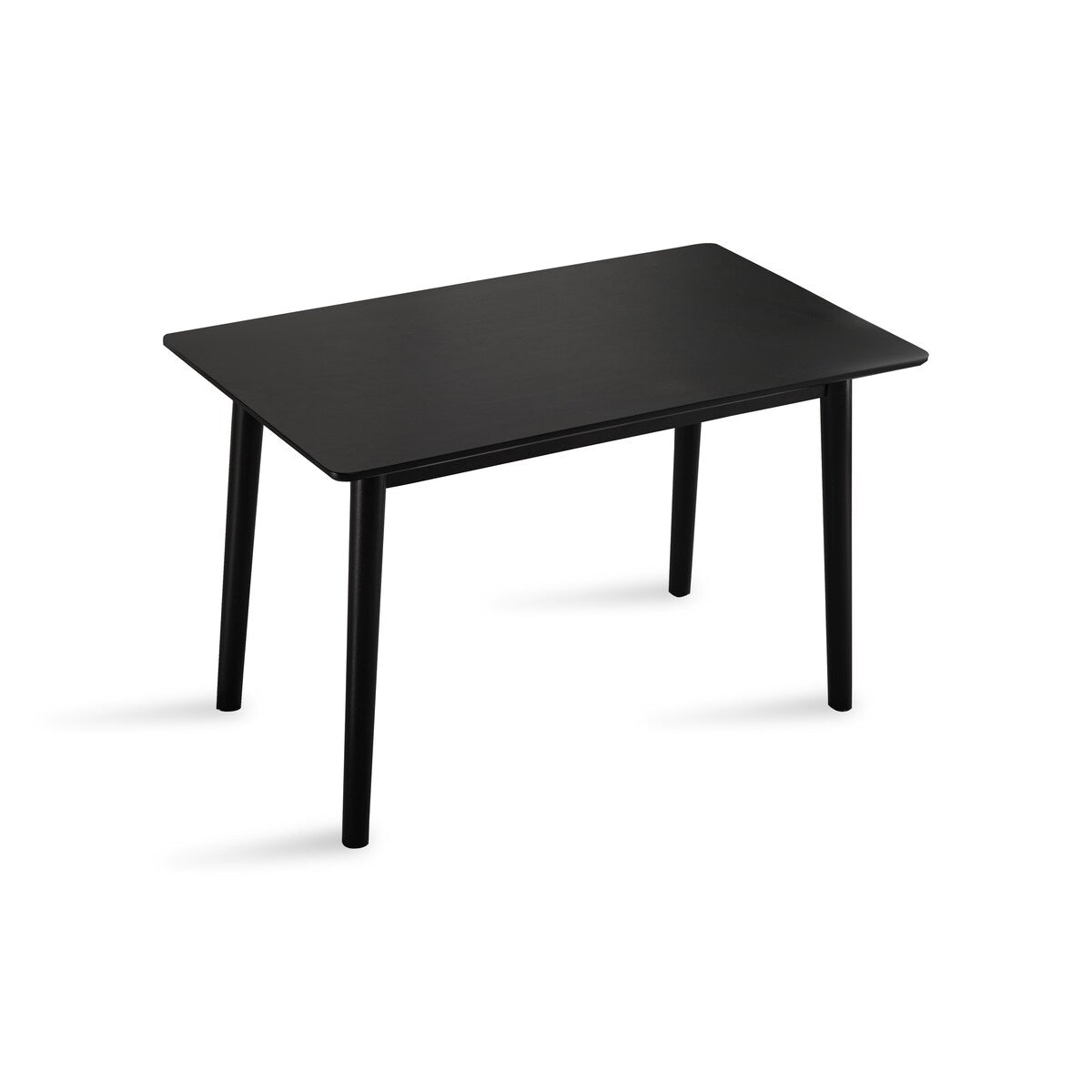 47-inch Dining Table Black Solid Wood Kitchen Table Dining Table Suitable For Small Space Kitchen Table Modern Home Furniture