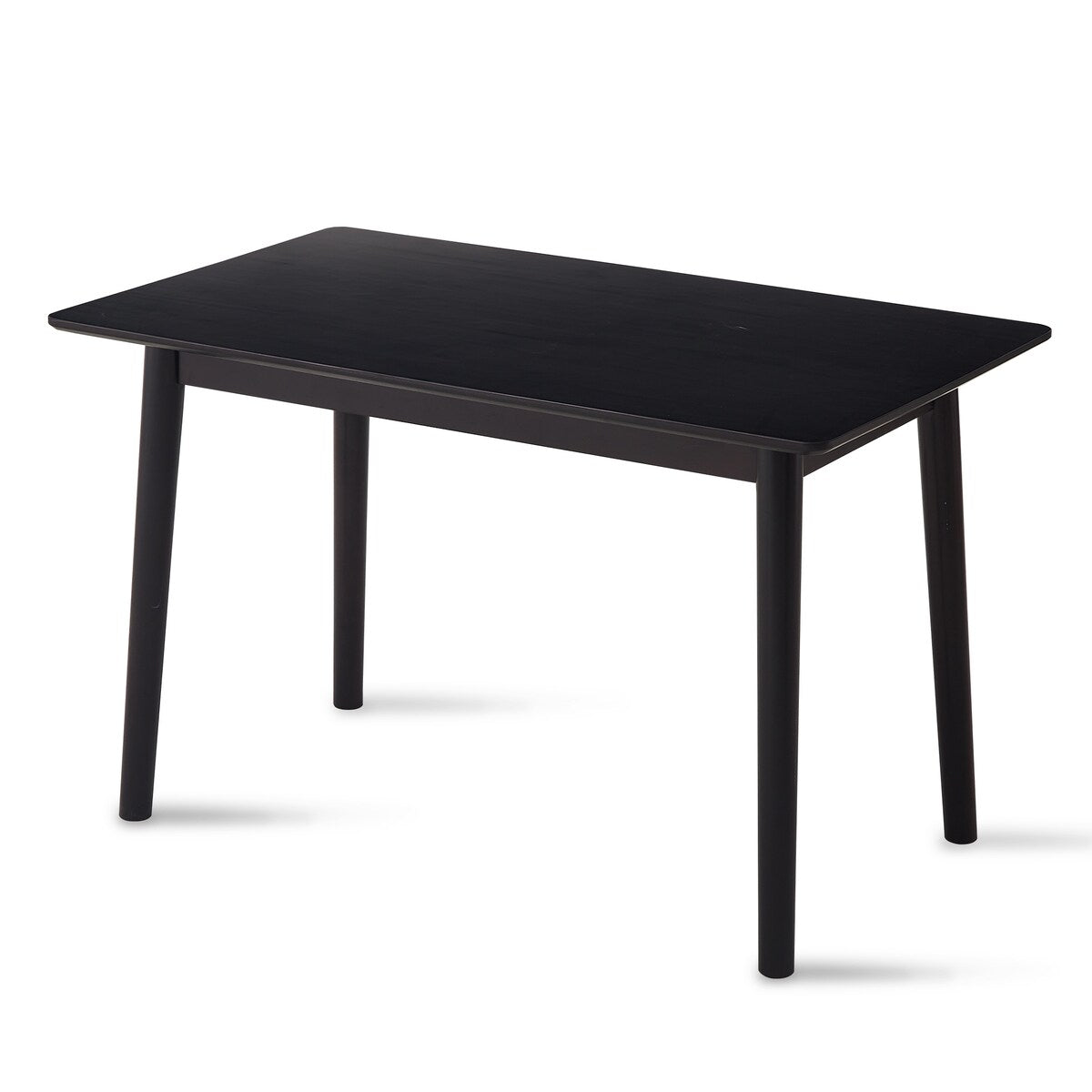 47-inch Dining Table Black Solid Wood Kitchen Table Dining Table Suitable For Small Space Kitchen Table Modern Home Furniture