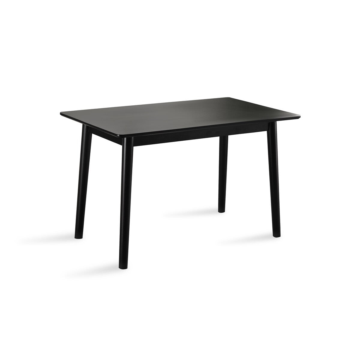 47-inch Dining Table Black Solid Wood Kitchen Table Dining Table Suitable For Small Space Kitchen Table Modern Home Furniture