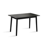 47-inch Dining Table Black Solid Wood Kitchen Table Dining Table Suitable For Small Space Kitchen Table Modern Home Furniture