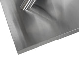 47.25"-63" Glossy Dining Table for 4-6 People, Extendable Dining Table with Crossed Metal Base and Stainless Steel Tubes