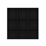 47.2" Black 3x3 Cube Storage Bookcase Organizer,Bookshelves,