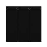 47.2" Black 3x3 Cube Storage Bookcase Organizer,Bookshelves,