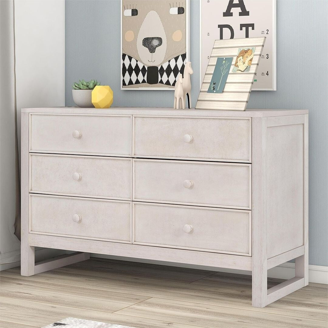 47.8" L Rustic Wooden Dresser Chest of Drawers for Bedroom