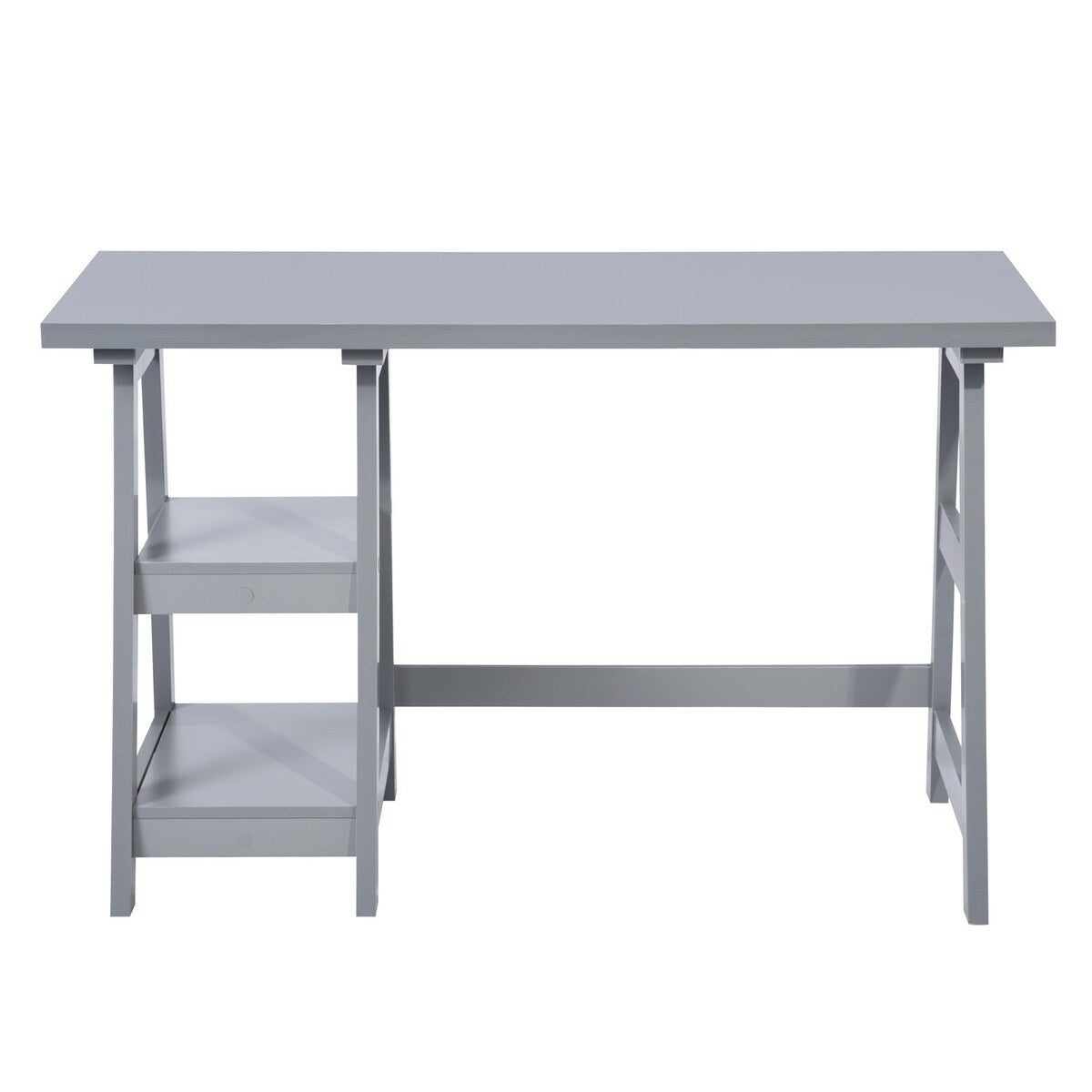 47" Writing Desk/Computer Desk with Open Tier , Constructed with Full Wood , Woodgrain Finish is Easy To Clean