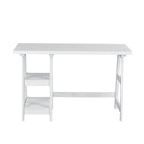 47" Writing Desk/Computer Desk with Open Tier , Constructed with Full Wood , Woodgrain Finish is Easy To Clean
