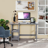 47" Writing Desk/Computer Desk with Open Tier , Constructed with Full Wood , Woodgrain Finish is Easy To Clean