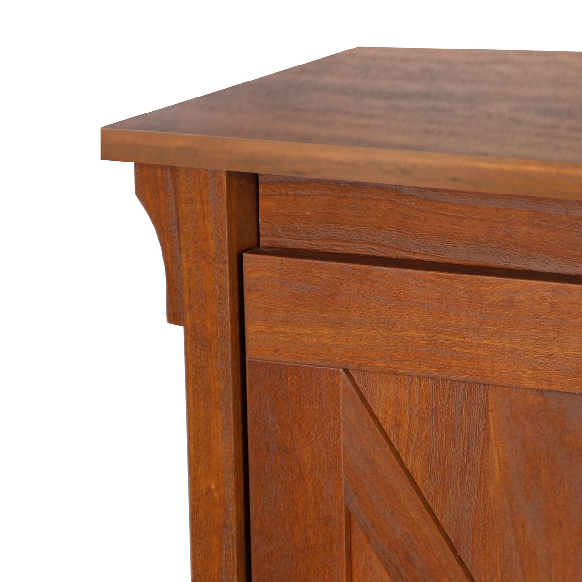 47" Writing Desk Espresso Writing Desk with Keyboard Tray and Enclosed Adjustable Shelf Cabinet - Home Office and Study