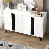 47"W 6 Drawer Dresser sideboard,Side Table Large Storage Cabinet Living Room，side cabinet