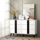 47"W 6 Drawer Dresser sideboard,Side Table Large Storage Cabinet Living Room，side cabinet