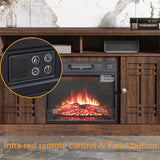 47"W Fireplace TV Stand & Entertainment Center, Remote Control - 47.64" L X 15.75" W x 29.13" H