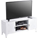 47''W Industrial Metal Storage TV Stand with 2 Door Cabinet&2-Tier Shelf