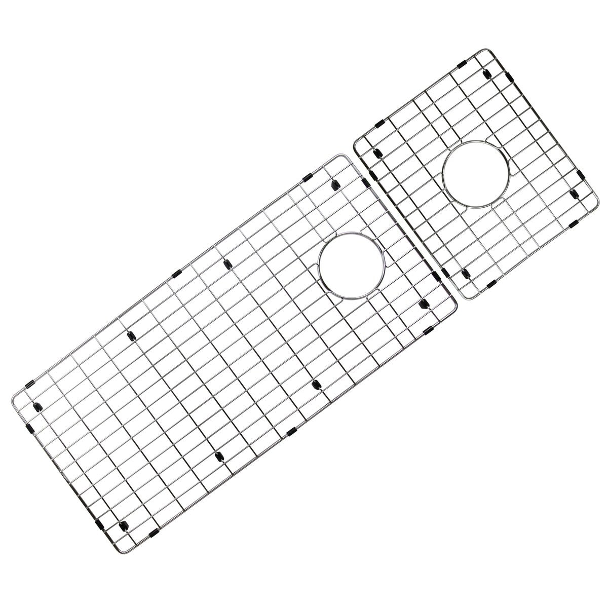 48 Inch Workstation Undermount 16 Gauge Double Bowl Stainless Steel Kitchen Sink w/ Integrated Ledge, 15mm Radius Accessories