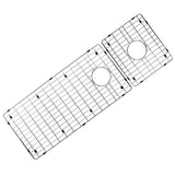 48 Inch Workstation Undermount 16 Gauge Double Bowl Stainless Steel Kitchen Sink w/ Integrated Ledge, 15mm Radius Accessories