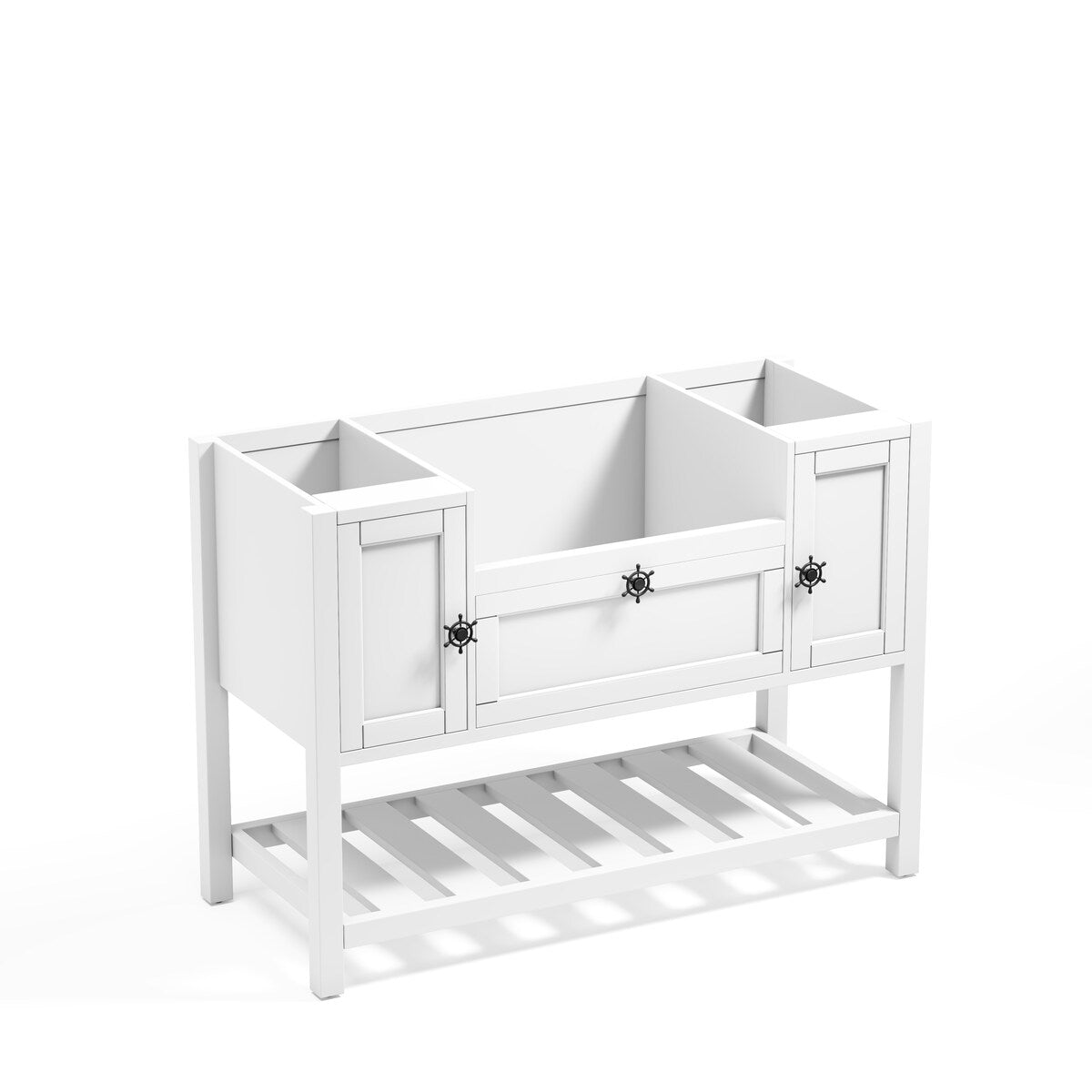 48 in.W x 20 in.D x 33.60 in.H Solid Wood Bathroom Vanities Without Tops