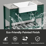 48 in.W x 20 in.D x 33.60 in.H Solid Wood Bathroom Vanities Without Tops
