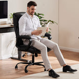 48-inch Mid-century Adjustable Swivel PU Leather Office Chair