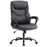 48-inch Mid-century Adjustable Swivel PU Leather Office Chair