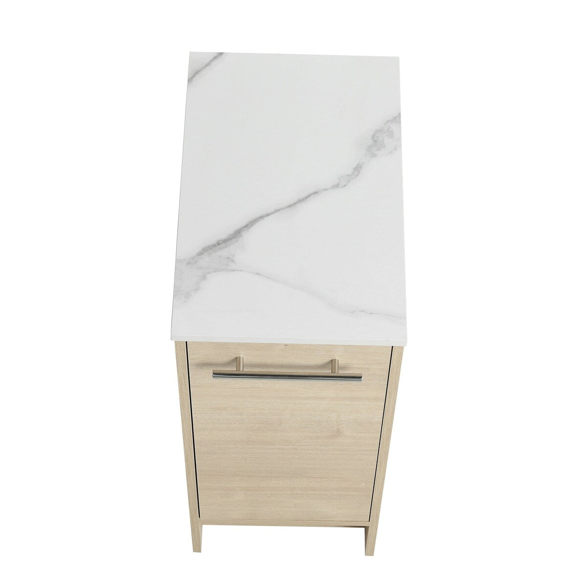48 inch Plywood Freestanding Bathroom Vanity Set with Adjustable Shelf and Integrated Ceramic Sink