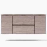 SEATTLE 120cm / 48in RHD WEATHERED OAK 2 DR + 2 CABINETS