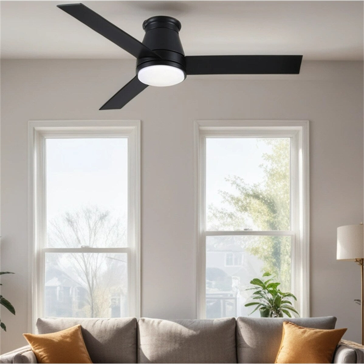 48" Lowe Profile Ceiling Fan with Light