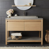 48" NativeStone Concrete Vanity Top - Trough 3619 Sink Cutout (Top Only) - 48.5"