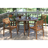 Eilaf 48" Round Eucalyptus Folding Table
