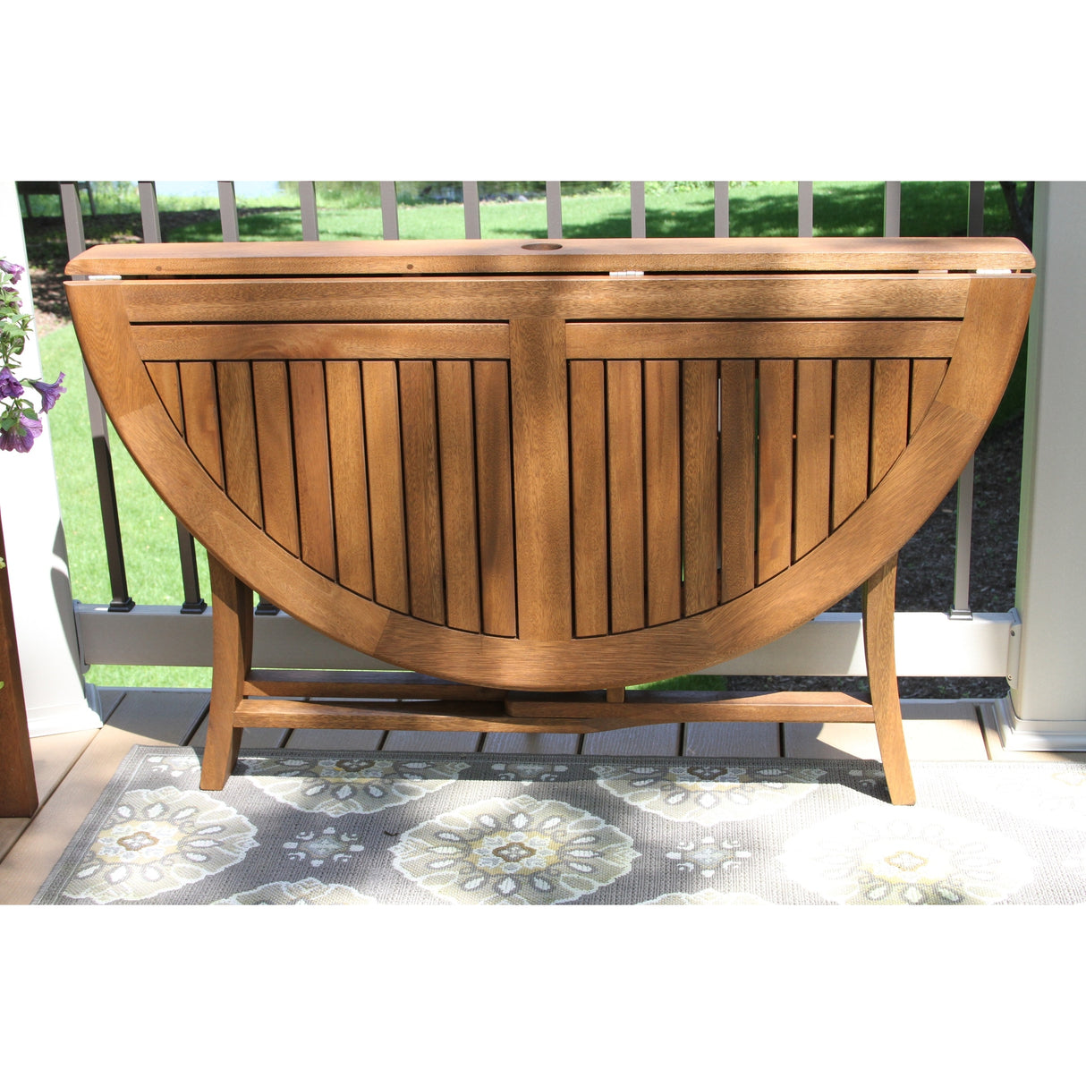 Eilaf 48" Round Eucalyptus Folding Table