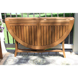 Eilaf 48" Round Eucalyptus Folding Table