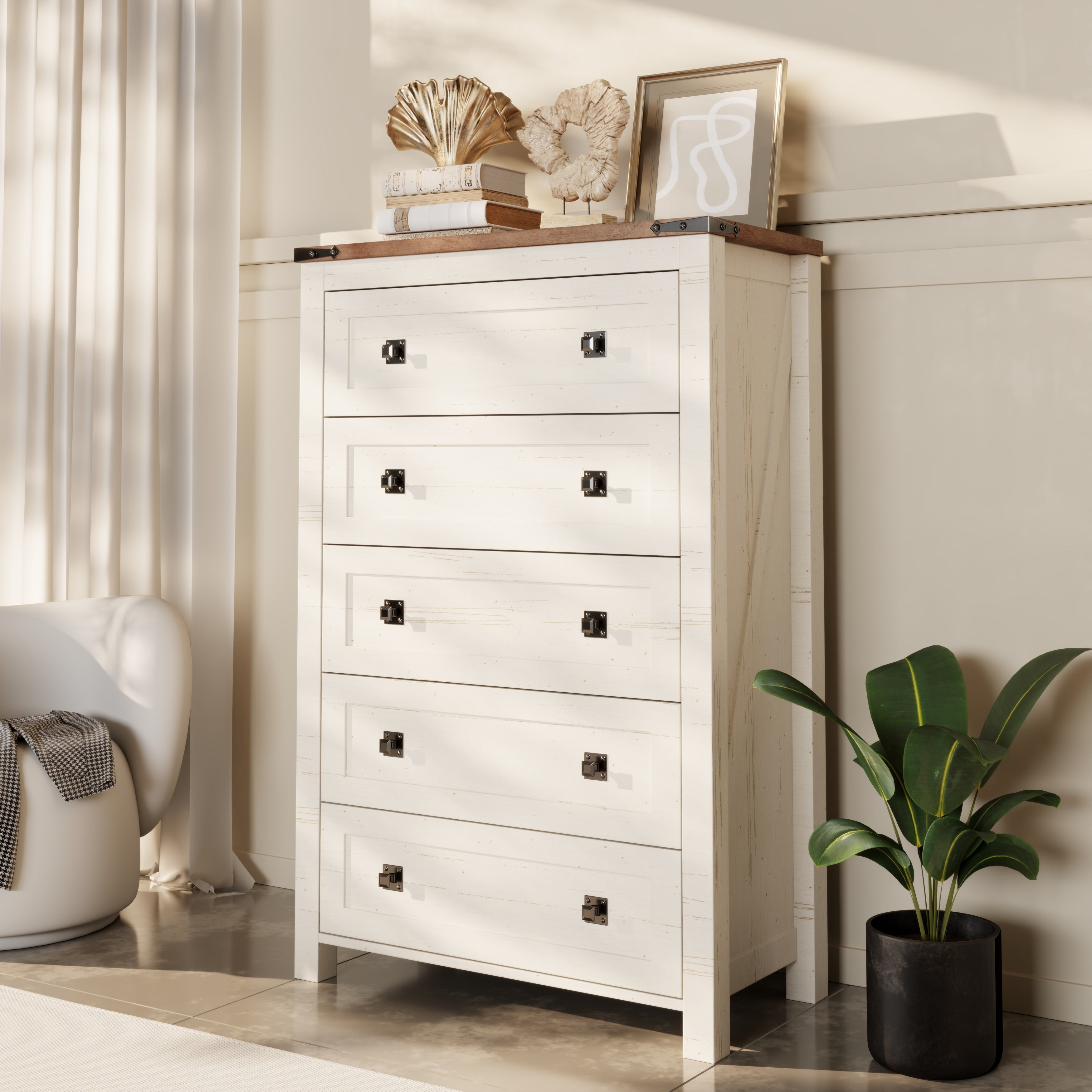 White farmhouse chest sales