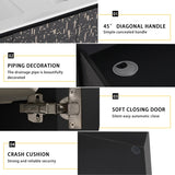 48'' Floating Wall-Mounted Bathroom Vanity & Soft-Close Cabinet Door, KD-Package