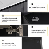 48'' Floating Wall-Mounted Bathroom Vanity & Soft-Close Cabinet Door, KD-Package