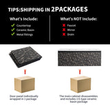 48'' Floating Wall-Mounted Bathroom Vanity & Soft-Close Cabinet Door, KD-Package