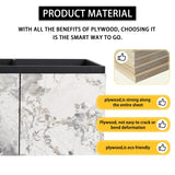 48'' Floating Wall-Mounted Bathroom Vanity & Soft-Close Cabinet Door, KD-Package