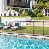 48x4 Ft Outdoor Pool Fence With Section Kit