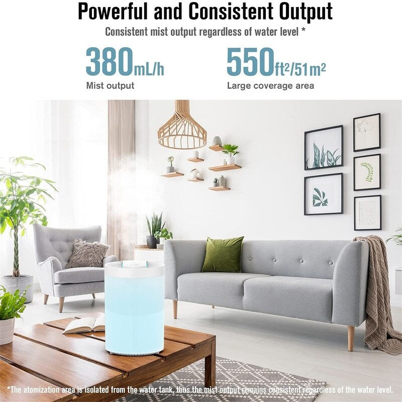 4L Humidifiers for Bedroom Large Room Home