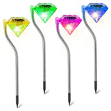 4Pcs Diamond LED Solar Garden Light