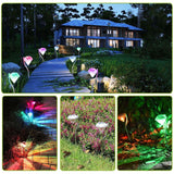 4Pcs Diamond LED Solar Garden Light