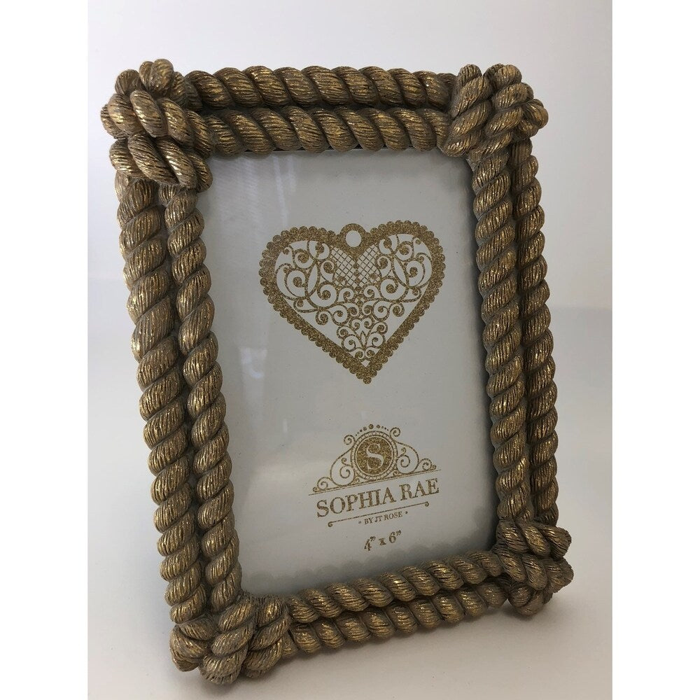 4X6 Gold Rope Picture Frame