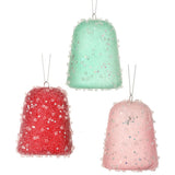 4" Plastic Ice Gumdrop Ornament Set of 6