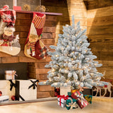 Green PVC Flocking Tree with 150 UL