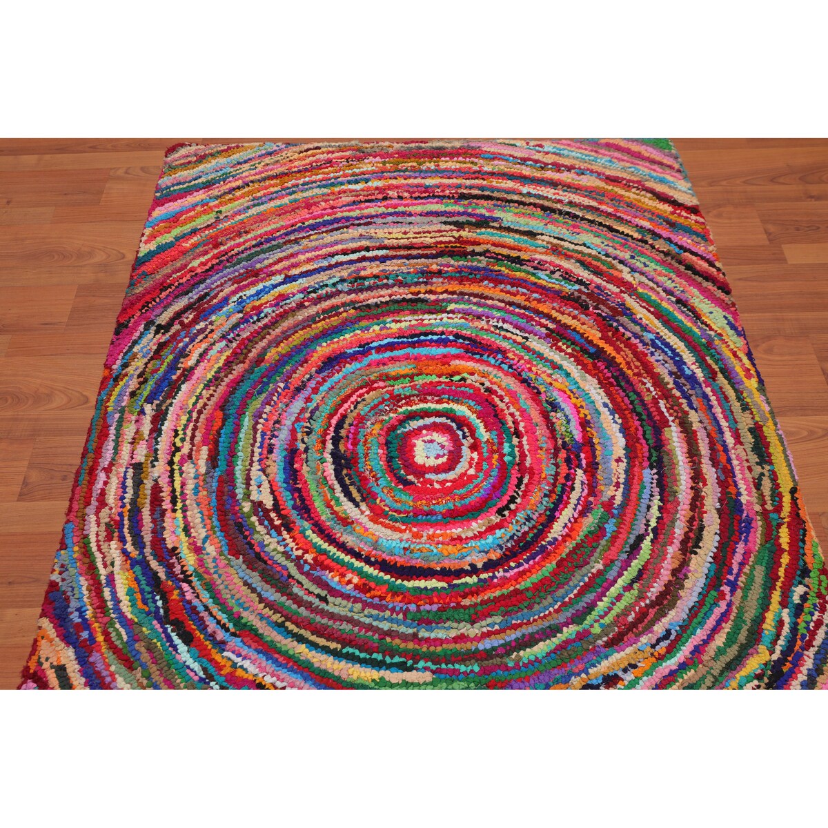 4'x 6' Multi Color Hand Tufted Oriental Rug - 4' x 6'