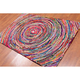 4'x 6' Multi Color Hand Tufted Oriental Rug - 4' x 6'
