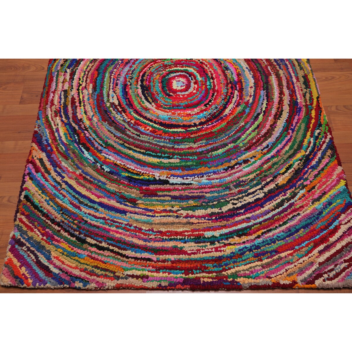 4'x 6' Multi Color Hand Tufted Oriental Rug - 4' x 6'