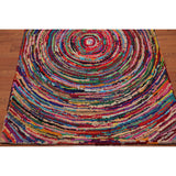 4'x 6' Multi Color Hand Tufted Oriental Rug - 4' x 6'