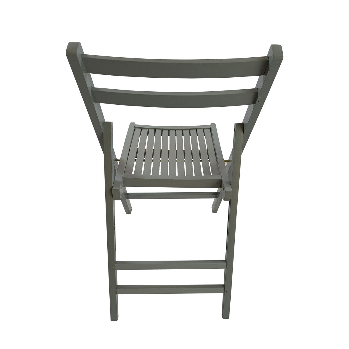 4pc Folding Chair Set Armless Camping Chair Foldable Chair Set w/ Slatted Seats and Open Backs for Space-saving, No Deformation