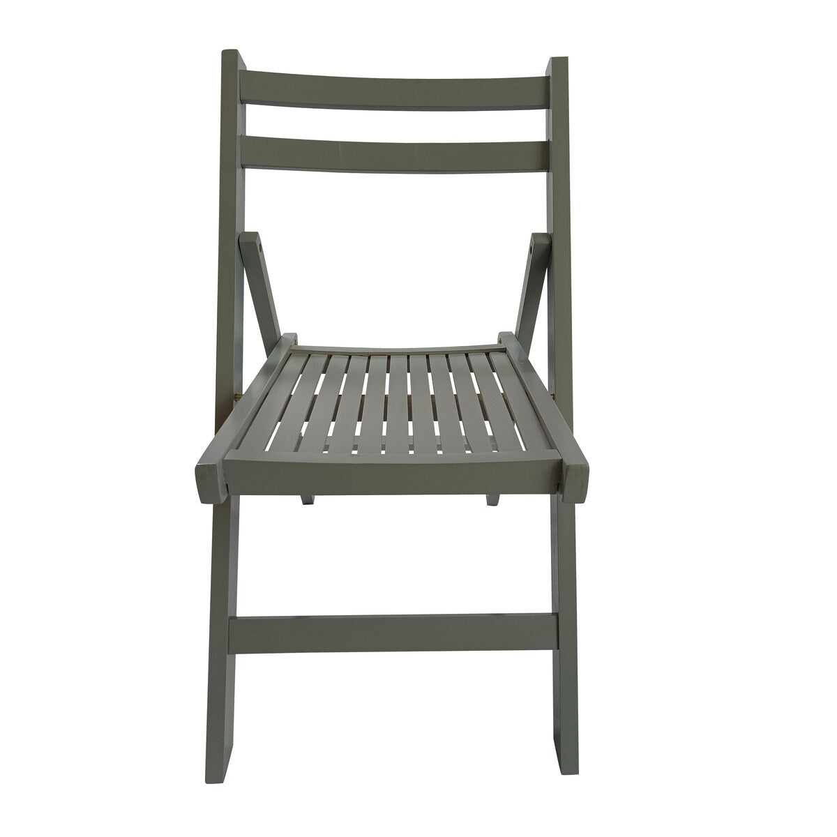 4pc Folding Chair Set Armless Camping Chair Foldable Chair Set w/ Slatted Seats and Open Backs for Space-saving, No Deformation